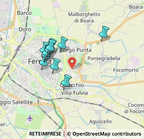 Mappa Via San Contardo d'Este, 44123 Ferrara FE, Italia (1.51636)