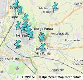 Mappa Via San Contardo d'Este, 44123 Ferrara FE, Italia (2.09625)