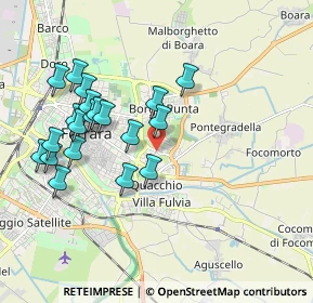 Mappa Via San Contardo d'Este, 44123 Ferrara FE, Italia (1.9175)