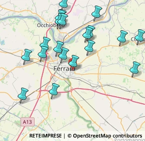 Mappa Via San Contardo d'Este, 44123 Ferrara FE, Italia (8.701)