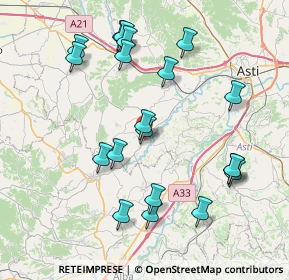 Mappa Via Peano, 14015 San Damiano d'Asti AT, Italia (8.3605)