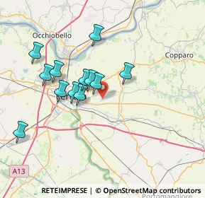 Mappa Via della Crispa, 44123 Ferrara FE, Italia (6.58)