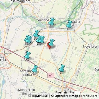 Mappa Via Antonio Meucci, 42028 Poviglio RE, Italia (6.81833)
