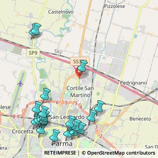 Mappa Via Maria Callas, 43122 Parma PR, Italia (3.0995)