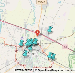 Mappa Via Maria Callas, 43122 Parma PR, Italia (3.71818)
