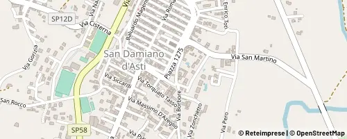 Mappa San Damiano d’Asti