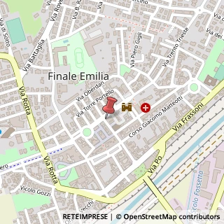 Mappa Vicolo Duomo 1/a Angolo Via Battisti, 41034 Finale Emilia, Modena (Emilia Romagna)