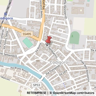 Mappa Via Pambianco, 16, 44021 Codigoro, Ferrara (Emilia Romagna)