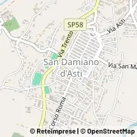 Karte San Damiano d'Asti
