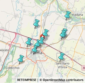 Mappa Via Xenodochio, 43122 Parma PR, Italia (6.52636)