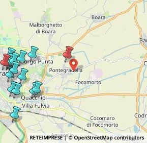 Mappa Via Guido Droghetti, 44123 Pontegradella FE, Italia (3.115)