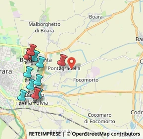 Mappa Via Guido Droghetti, 44123 Pontegradella FE, Italia (2.37909)