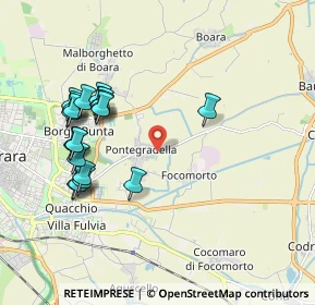 Mappa Via Guido Droghetti, 44123 Pontegradella FE, Italia (2.038)