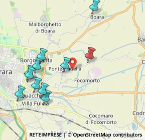 Mappa Via Guido Droghetti, 44123 Pontegradella FE, Italia (2.20182)