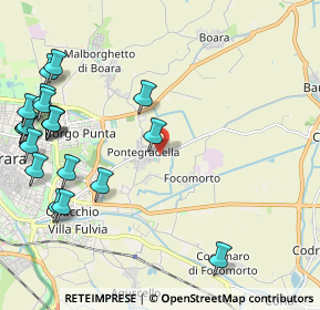 Mappa Via Guido Droghetti, 44123 Pontegradella FE, Italia (2.823)