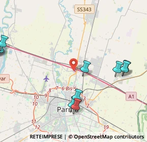 Mappa Strada Traversante Lupo, 43122 Parma PR, Italia (5.89083)