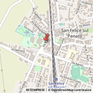 Mappa Via garibaldi 6, 41038 San Felice sul Panaro, Modena (Emilia Romagna)