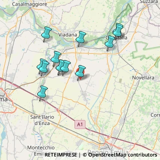 Mappa Via Cornetole, 42028 Poviglio RE, Italia (7.50154)