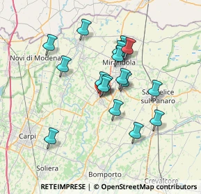 Mappa Via 1° Maggio, 41032 Cavezzo MO, Italia (5.97778)