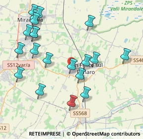 Mappa Via Aperte, 41038 San felice sul Panaro MO, Italia (4.5745)