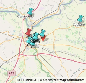 Mappa Via Pontegradella, 44123 Pontegradella FE, Italia (5.42545)