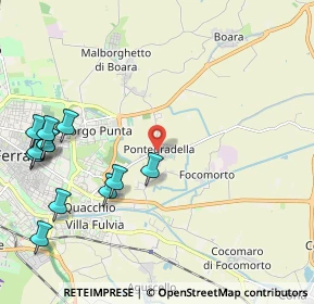 Mappa Via Pontegradella, 44123 Pontegradella FE, Italia (2.67167)
