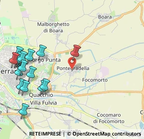 Mappa Via Pontegradella, 44123 Pontegradella FE, Italia (2.69)