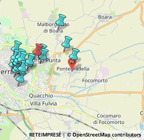 Mappa Via Pontegradella, 44123 Pontegradella FE, Italia (2.5605)