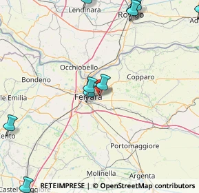 Mappa Via Pontegradella, 44123 Pontegradella FE, Italia (25.42667)