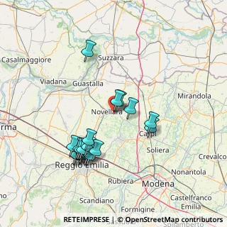 Mappa Via Provinciale Carpi-Guastalla, 42012 Campagnola Emilia RE, Italia (14.88368)