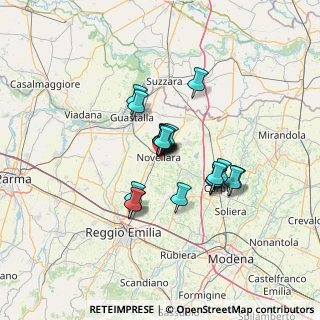 Mappa Via F. Parri, 42017 Novellara RE, Italia (9.2655)