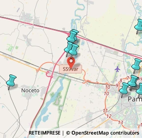 Mappa Via Stati Uniti d'America, 43126 Parma PR, Italia (5.31273)