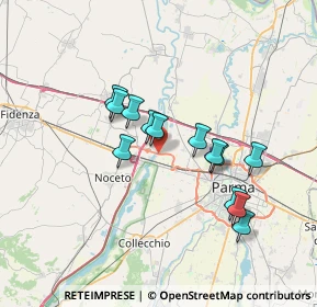 Mappa Via Stati Uniti d'America, 43126 Parma PR, Italia (5.97615)