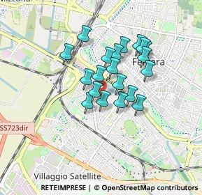 Mappa Via Giuseppe Compagnoni, 44122 Ferrara FE, Italia (0.648)