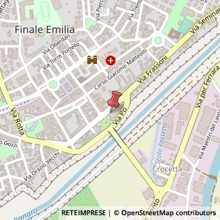 Mappa Via Cesare Frassoni, 2, 41034 Finale Emilia, Modena (Emilia Romagna)