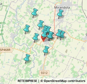 Mappa Via A. Moro, 41032 Cavezzo MO, Italia (2.43467)