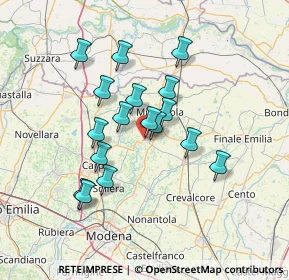 Mappa Via Aldo Moro, 41032 Cavezzo MO, Italia (11.84824)