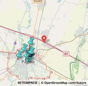 Mappa Largo Benito Jacovitti, 43122 Parma PR, Italia (4.05727)