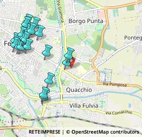 Mappa Piazza Europa, 44123 Ferrara FE, Italia (1.2785)