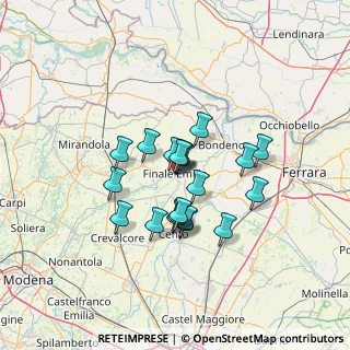 Mappa Via Alcide de Gasperi, 41034 Finale Emilia MO, Italia (10.13)