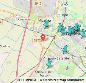 Mappa Via XVI Marzo, 44124 Ferrara FE, Italia (2.42909)