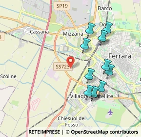 Mappa Via XVI Marzo, 44124 Ferrara FE, Italia (1.95583)