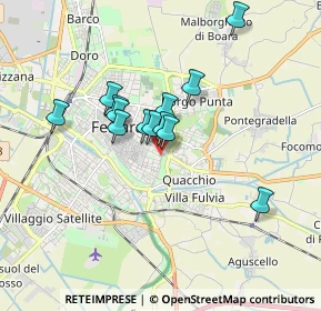 Mappa Via Carlo Caneva, 44121 Ferrara FE, Italia (1.36538)