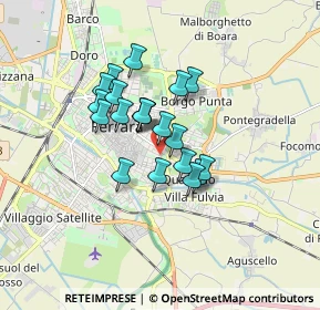 Mappa Via Carlo Caneva, 44121 Ferrara FE, Italia (1.216)