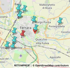 Mappa Via Carlo Caneva, 44121 Ferrara FE, Italia (2.38167)