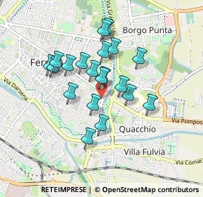 Mappa Via Carlo Caneva, 44121 Ferrara FE, Italia (0.7275)
