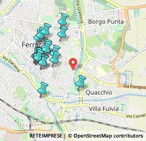 Mappa Via Carlo Caneva, 44121 Ferrara FE, Italia (0.948)