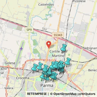 Mappa Via Casello Poldi, 43122 Parma PR, Italia (2.436)