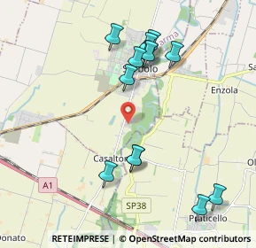 Mappa Via Cavaliere Savino Gazza, 43058 Sorbolo PR, Italia (2.07385)