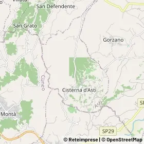 Mappa Cisterna d'Asti